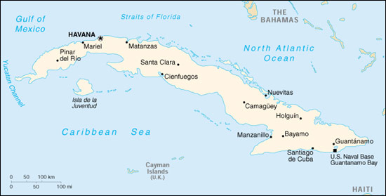 severna amerika karta. Net - Severna Amerika, Kuba
